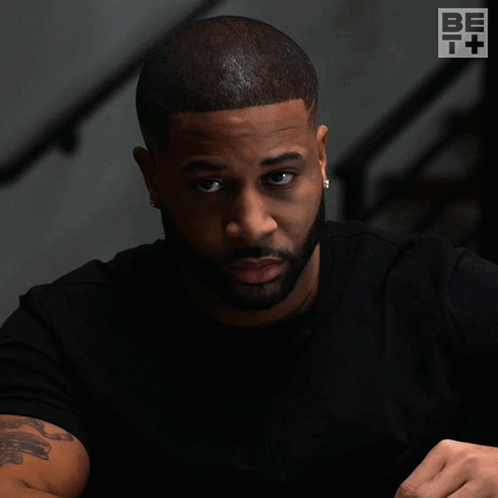 A Man Says Yeah Okay In White Letters GIF