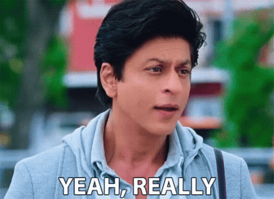 A Man Says Yeah Really In Front Of A Blurry Background GIF