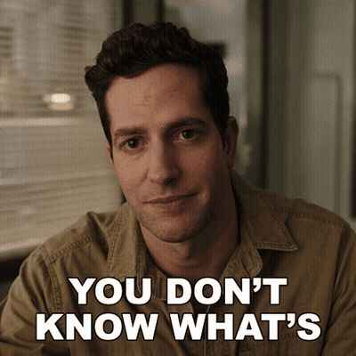 A Man Says " You Don 'T Know What 'S " In Front Of His Face GIF