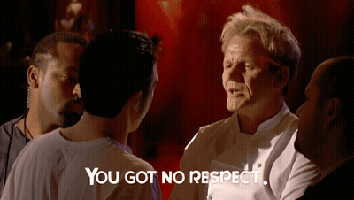 A Man Says You Got No Respect In Front Of A Group Of People GIF