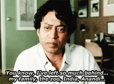A Man Says " You Know I 'Ve Left So Much Behind My Family " GIF