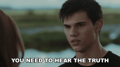 A Man Says You Need To Hear The Truth Next To A Woman GIF