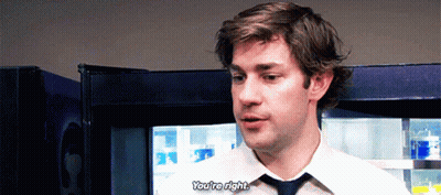 A Man Says You 'Re Right In Front Of A Fridge GIF