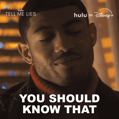 A Man Says " You Should Know That " In Front Of A Disney Logo GIF