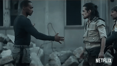 A Man Shaking Hands With Another Man With A Netflix Logo In The Corner GIF