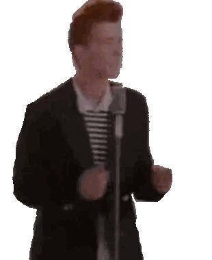 A Man Singing Into A Microphone With A White Background Sticker