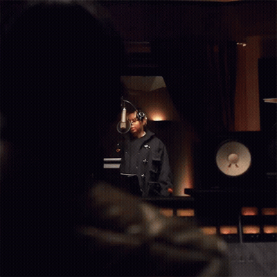 A Man Singing Into A Microphone With The Words You Ain 'T Lying Bro GIF