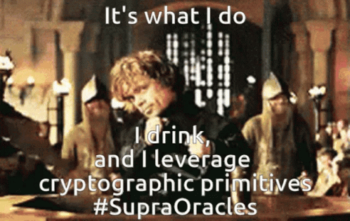 A Man Sitting At A Table With The Words It 'S What I Do GIF