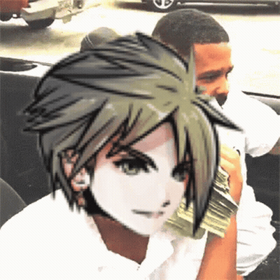 A Man Sitting In A Car Holding A Stack Of Money . GIF