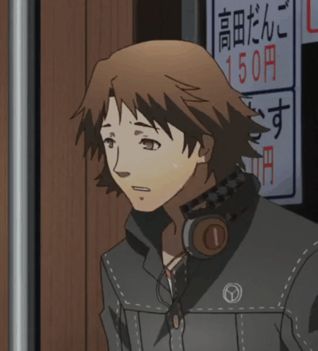 A Man Standing In Front Of A Sign That Says 150 Yen GIF