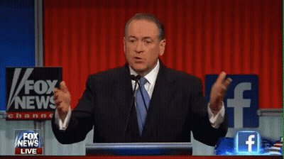A Man Stands At A Podium In Front Of A Screen That Says Illegals Prostitutes Pimps And Fox News Live GIF