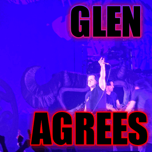 Man Standing In Front Of Blue Background Glen Agrees GIF