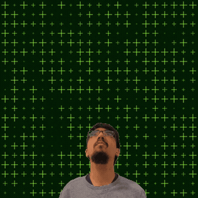 A Man Stands In Front Of A Green Background With The Number 31 On It GIF