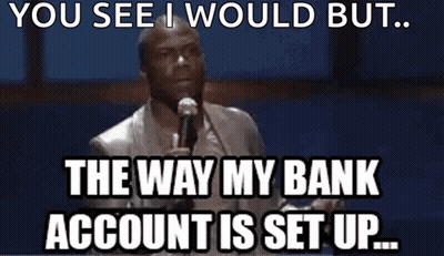 A Man Stands In Front Of A Microphone And Says " You See I Would But " GIF