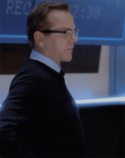 A Man Stands In Front Of A Screen That Says Rec GIF