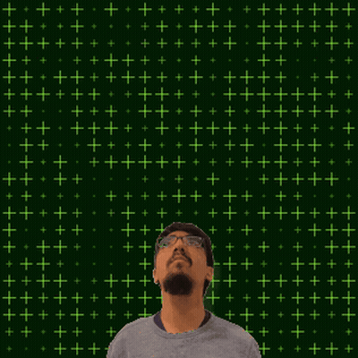 A Man Stands In Front Of A Screen With The Number 11 On It GIF