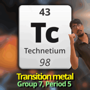 A Man Stands In Front Of A Sign That Says Technetium GIF