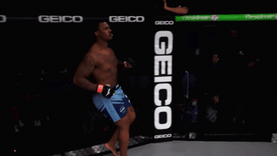 A Man Stands In Front Of A Sign That Says ' Ufc Fight Counts ' GIF