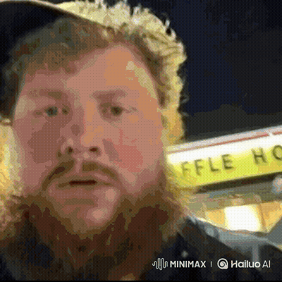 A Man Stands In Front Of A Waffle House GIF
