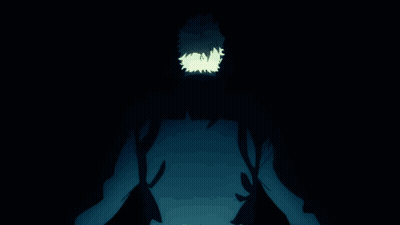 A Man Stands On Top Of A Building With His Arms Outstretched GIF