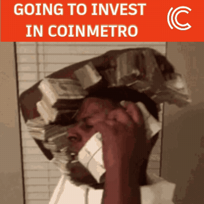 A Man Talking On A Cell Phone With A Stack Of Money On His Head GIF