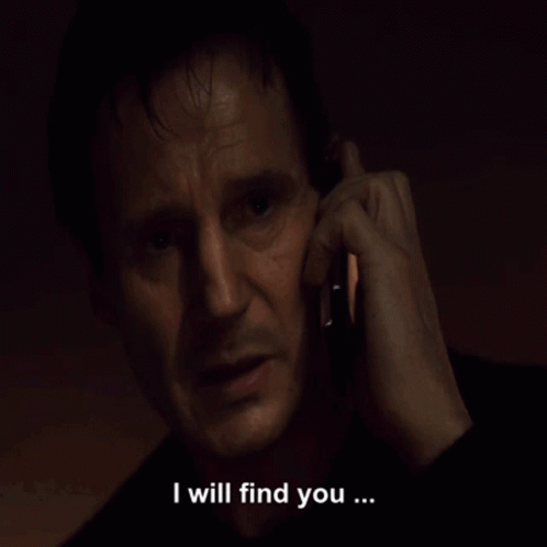 A Man Talking On A Cell Phone With The Words " And I Will Vaccinate You " Written Below Him GIF