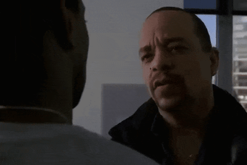 A Man Talking To Another Man With The Words That Means You 'Re Gay GIF