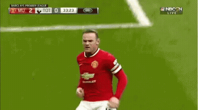 A Man United Soccer Player Is Laying On The Ground During A Game On Nbc GIF