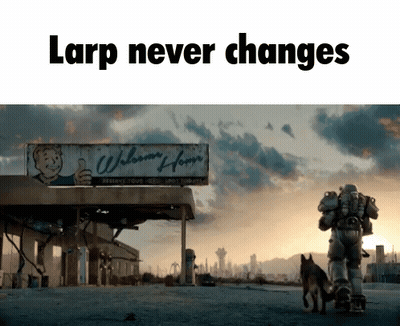 A Man Walking A Dog In Front Of A Building That Says Welcome Home GIF