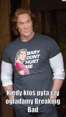 Man Wearing Baby Don T Hurt Me Shirt GIF