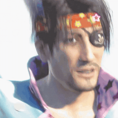 A Man Wearing A Bandana With A Star On It GIF