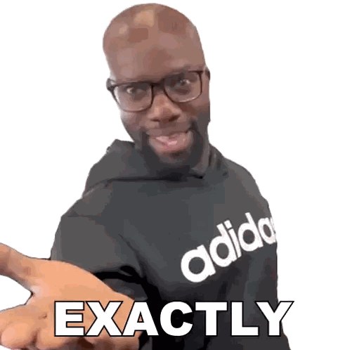 A Man Wearing A Black Adidas Shirt Is Giving A Hug Sticker