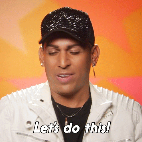 A Man Wearing A Black Hat And A White Jacket Says " Let 'S Do This " GIF
