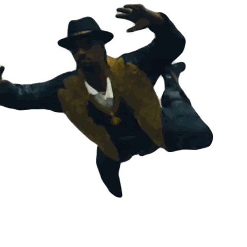A Man Wearing A Black Hat And Sunglasses Is Kneeling Down Sticker
