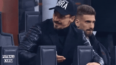 A Man Wearing A Black Hat That Says Ibra On It GIF