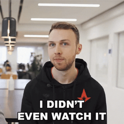 A Man Wearing A Black Hoodie Says " I Didn 'T Even Watch It " GIF
