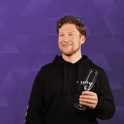 A Man Wearing A Black Hoodie With The Word Jox On The Front GIF