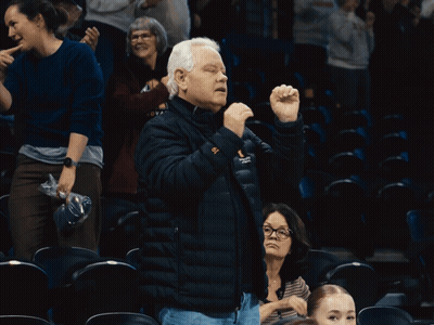 A Man Wearing A Black Jacket With The Word Columbia On The Sleeve GIF