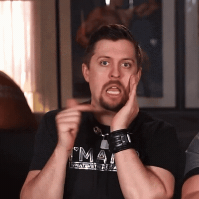 A Man Wearing A Black Shirt That Says ' Whatever I 'M A ' On It GIF