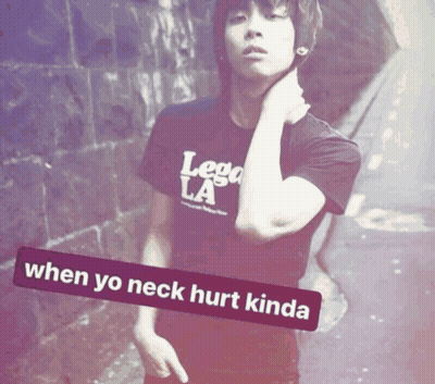 A Man Wearing A Black T-Shirt That Says Lega La On It GIF