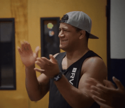 A Man Wearing A Black Tank Top That Says Drv On It GIF
