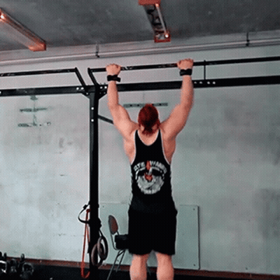 A Man Wearing A Black Tank Top That Says State Warriors GIF