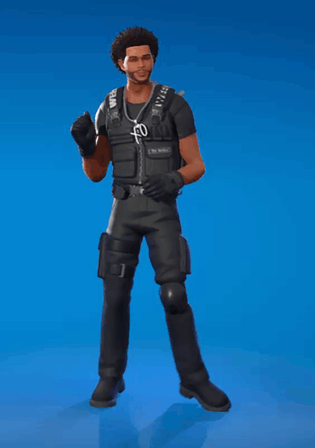 A Man Wearing A Black Vest With A X On It GIF