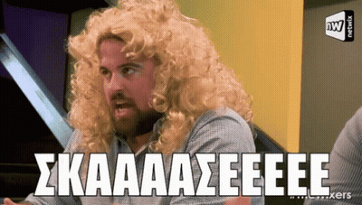 A Man Wearing A Blonde Wig Says Skaaaaseeeeee GIF