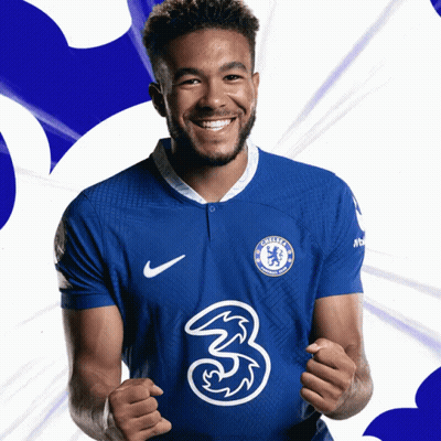 A Man Wearing A Blue Chelsea Jersey With The Number 3 On It GIF