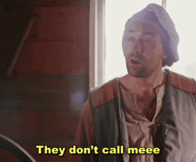 A Man Wearing A Blue Hat Says They Don 'T Call Meee GIF