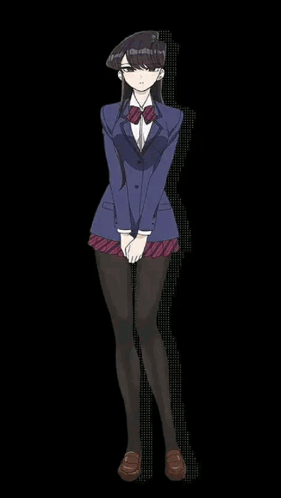 A Man Wearing A Blue Jacket And A White Shirt Is Standing In Front Of A Black Background . GIF