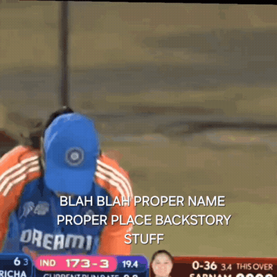 A Man Wearing A Blue Jersey That Says Dream 11 On It GIF