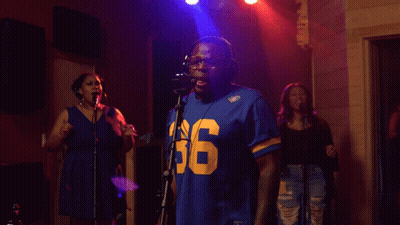 A Man Wearing A Blue Jersey With The Number 36 On It GIF