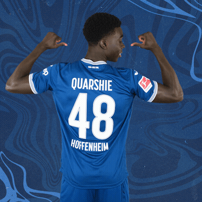 A Man Wearing A Blue Jersey With The Number 48 On The Back GIF